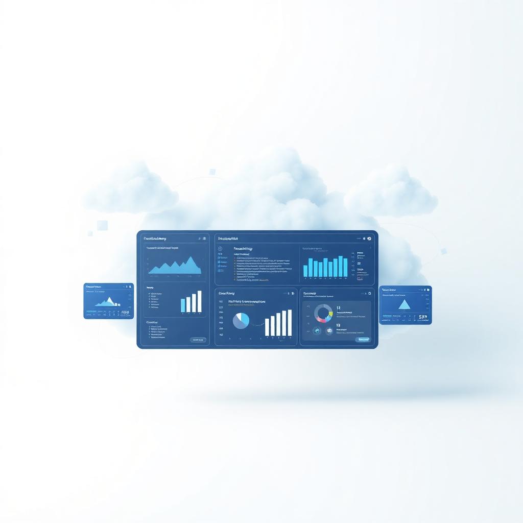 Cloud-connected collaboration workspace with productivity dashboards