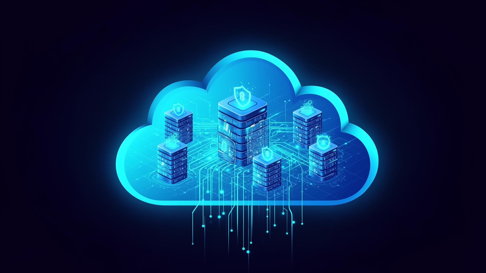 Cloud computing infrastructure with secure servers