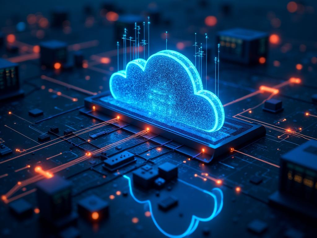 IT infrastructure and cloud computing visualization