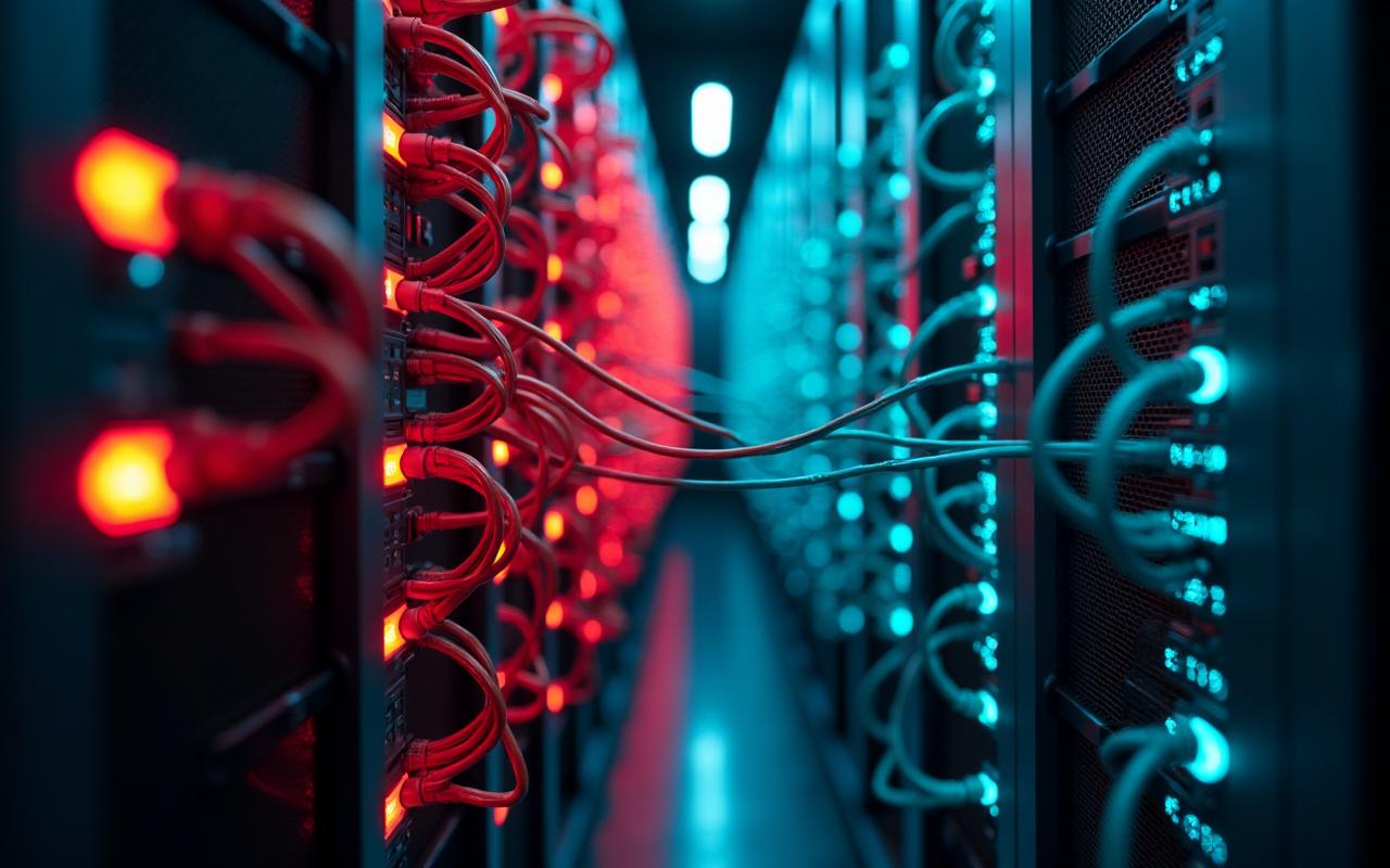 Network infrastructure comparison showing congested vs optimized systems